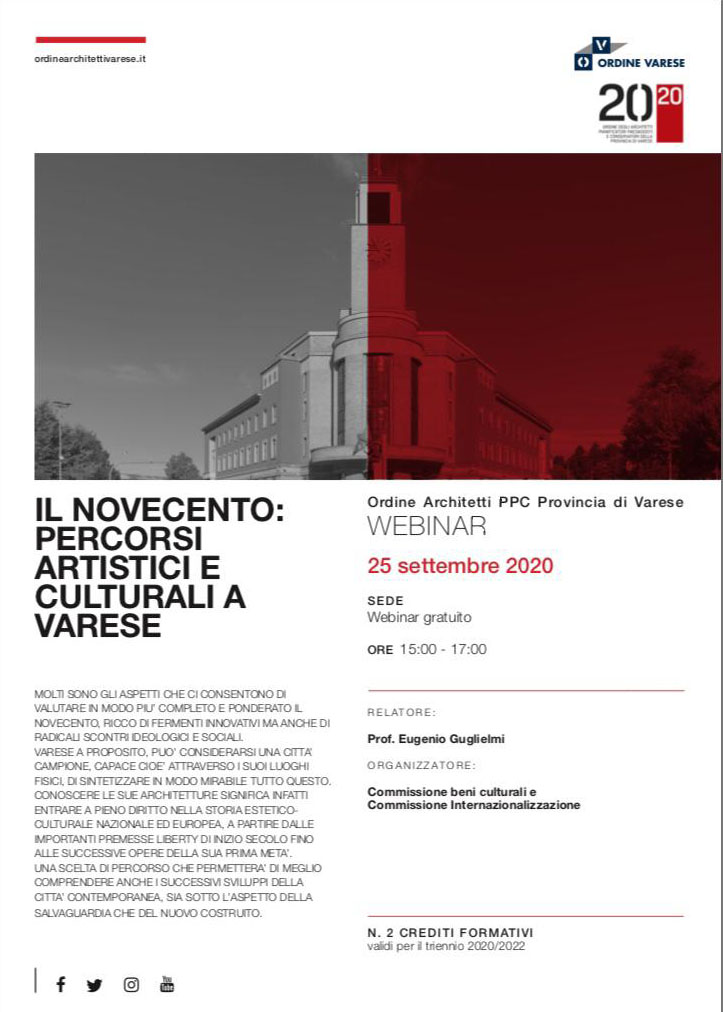 Il Novecento - percorsi artistici e culturali 2020 - Birrificio Milano